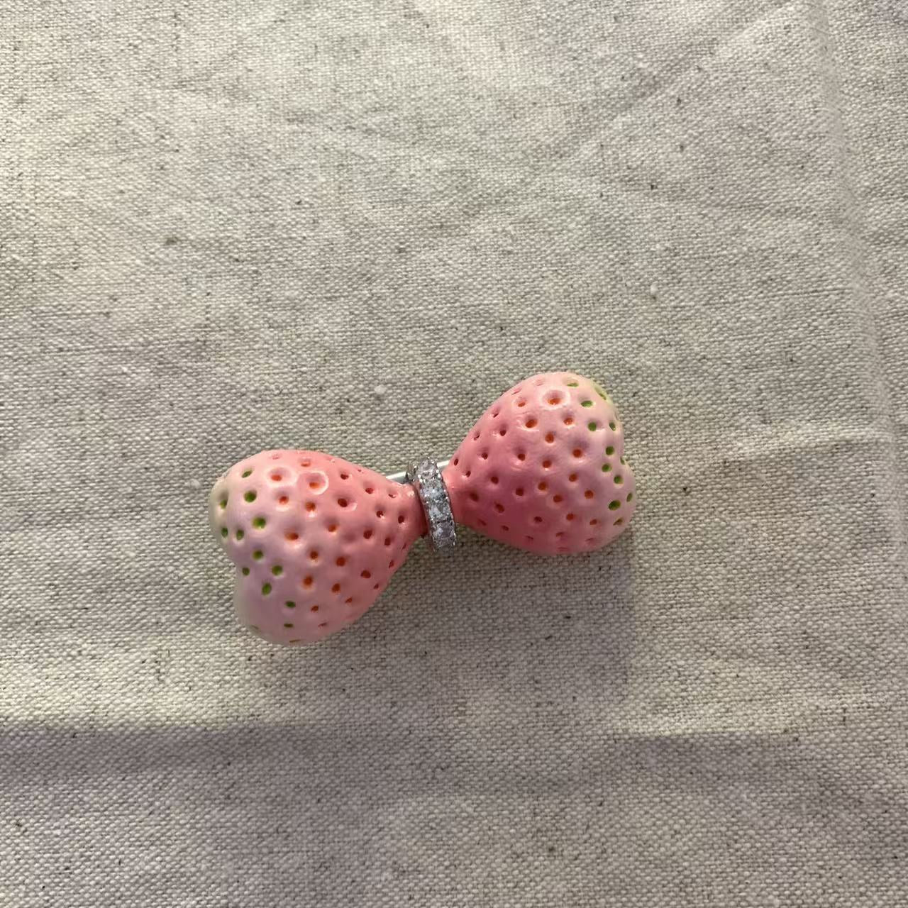 Girlish Style Gradient Pink Strawberry Female Sweet Cute Graceful Fashion Rings