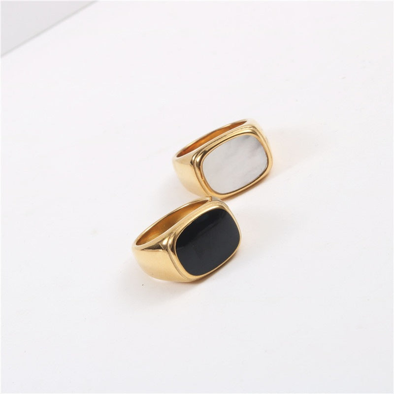 Designer Exaggerated Style Gold Flat Female Hipster Ring