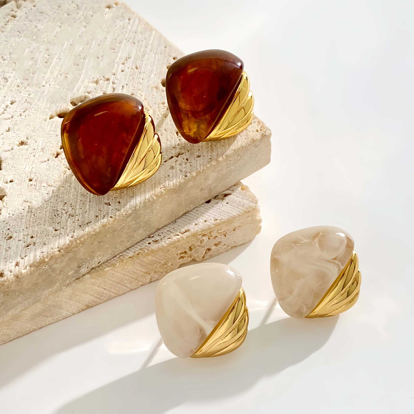 Design Irregular Geometric Light Luxury Commuter Earrings