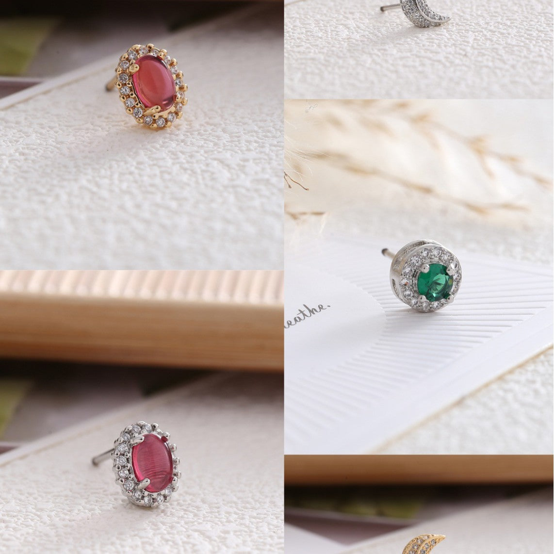 Zircon Imitation Pearl High Sense Simple Stylish Earrings