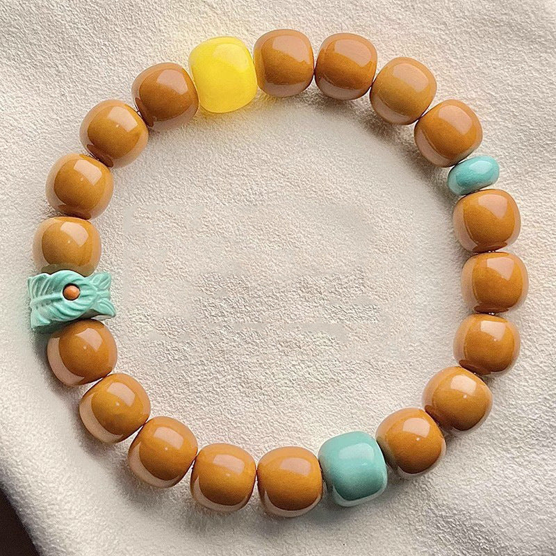 Women's & Men's Small Walnut Boutique Single Circle Cultural Bracelets