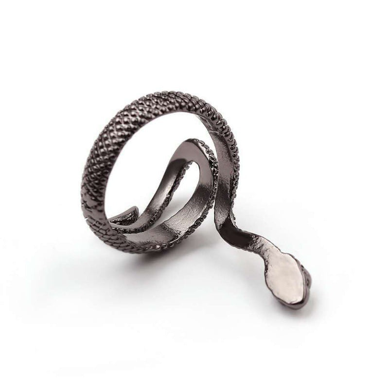 Elegant Cool Snake Retro Unisex Source Rings