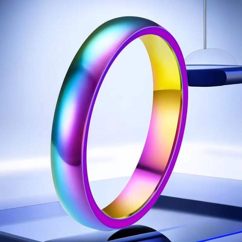 Stainless Steel Style Niche Advanced Light Luxury Titanium Simple Ring