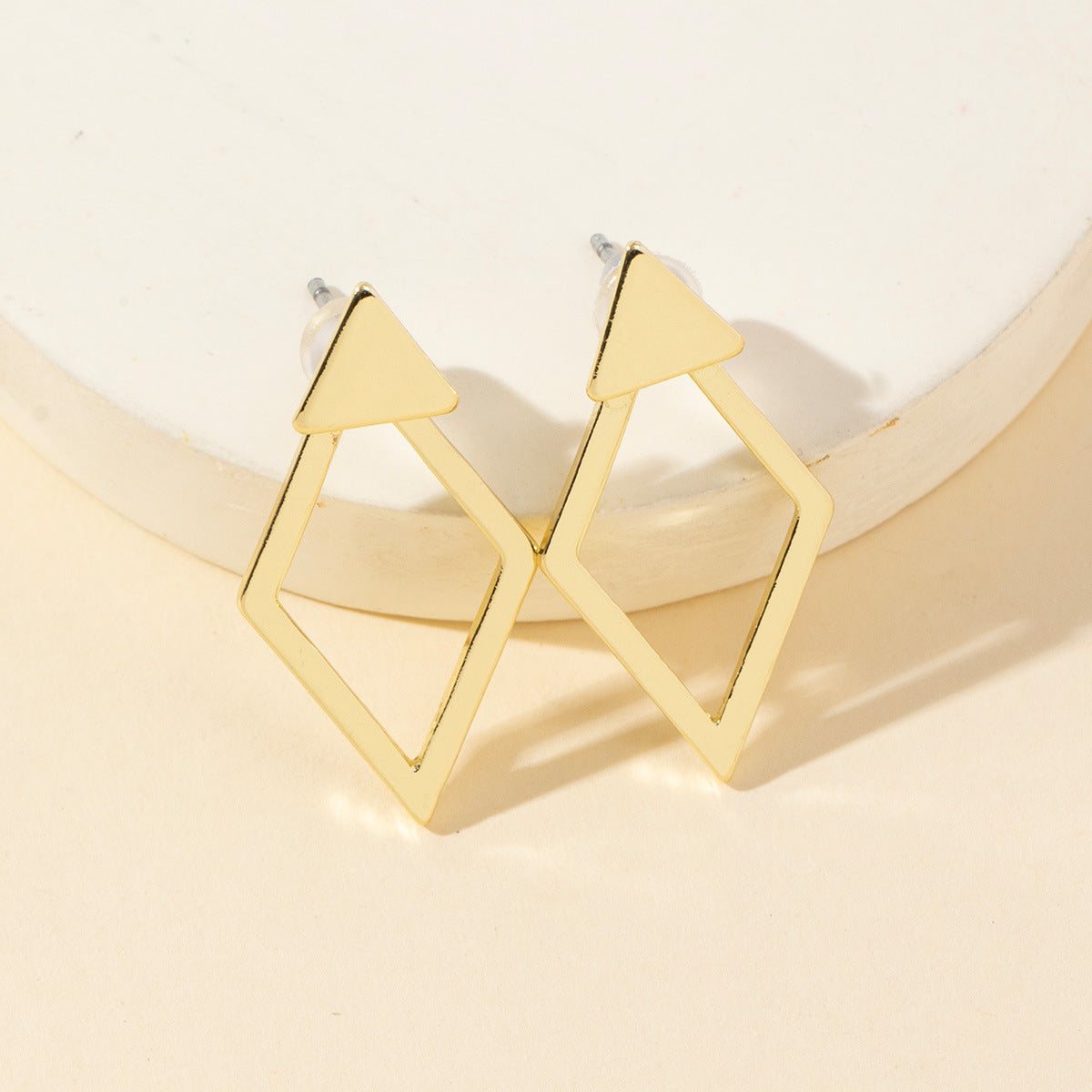 Diamond Combination Design Simple High Sense Earrings