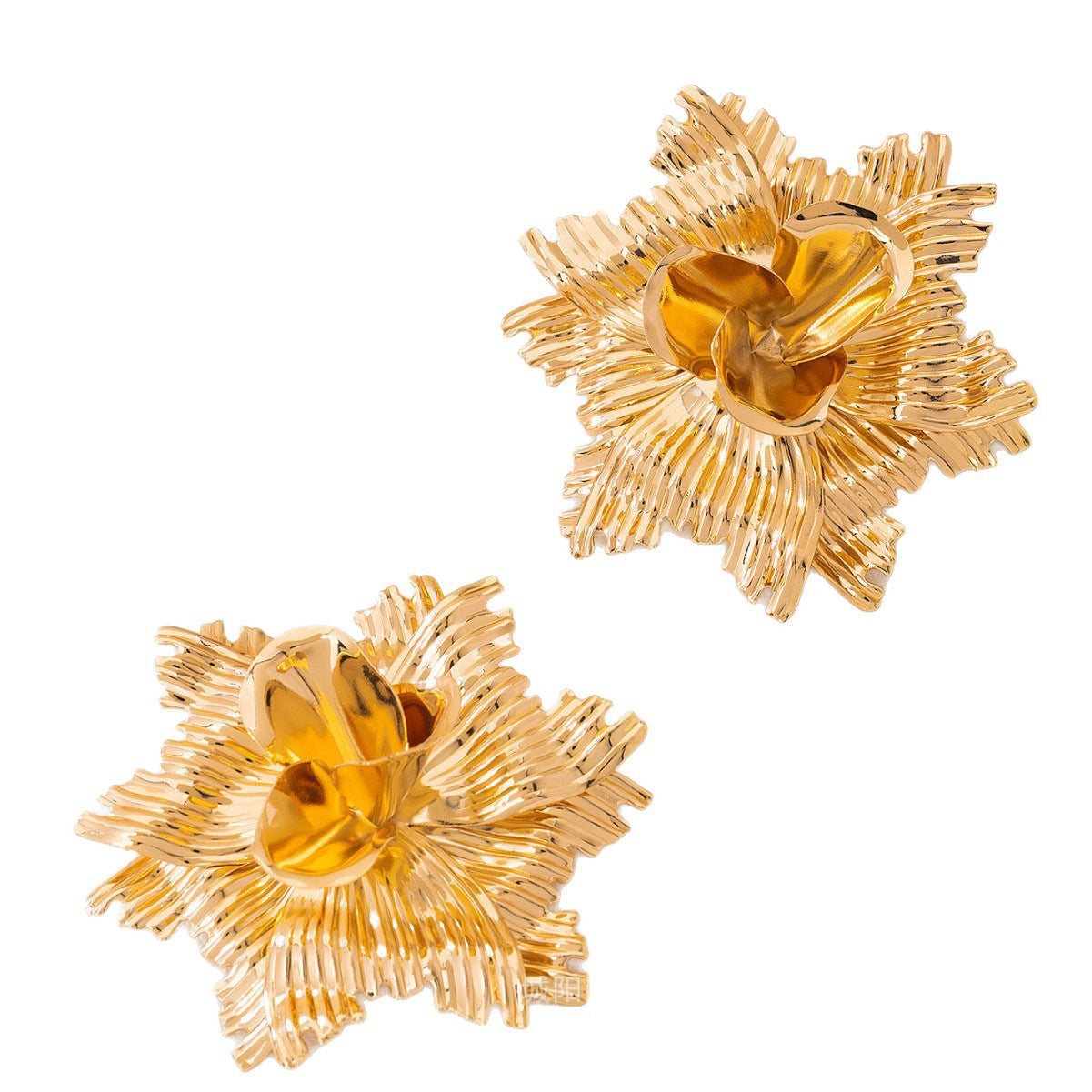 Women's Fashion Three-dimensional Large Flower Light Luxury Retro Sun Rings