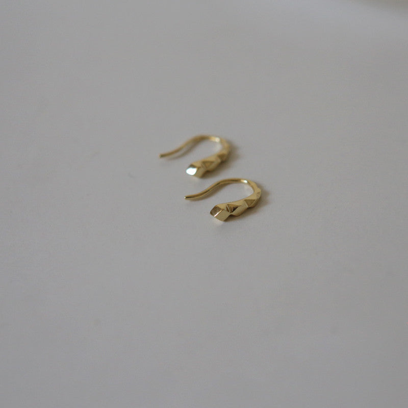 Flash Minimalism Whole Body Sterling Sier Versatile Simple Bean Sprouts Ear Hook
