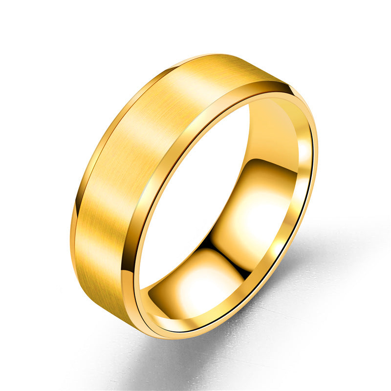Titanium Steel Double Bevel Brushed Face Stainless Light Ring