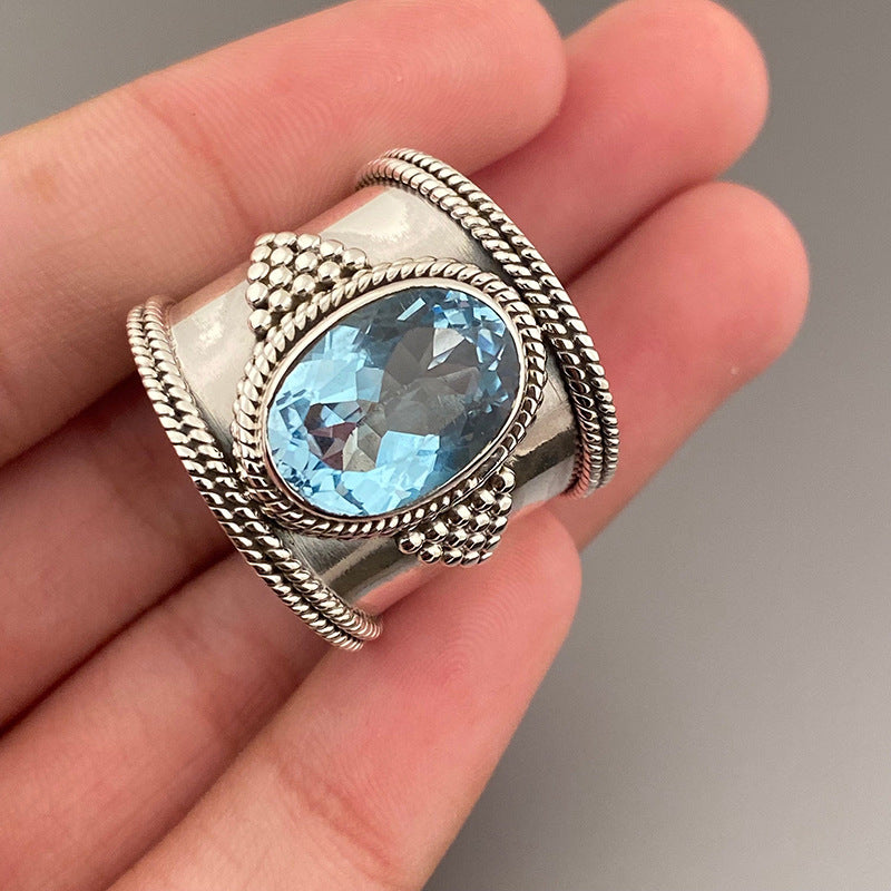 Live Broadcast Personalized Retro Thumb Female Rings