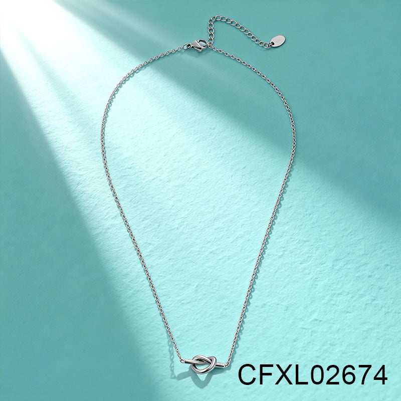 Women's Light Luxury High-grade Titanium Steel Simple Geometric Necklace