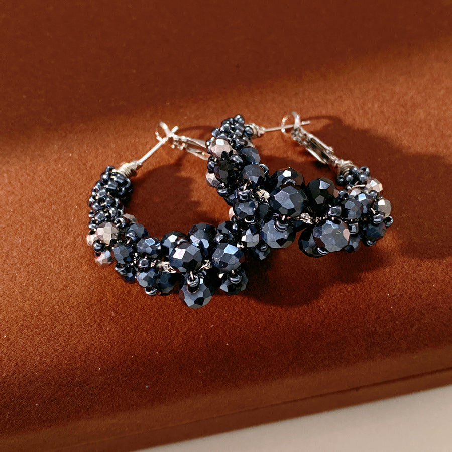 Irregular Round Light Luxury High-grade Graceful Rings