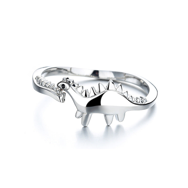 Cute Dinosaur Love Gift Personalized Jurassic Rings