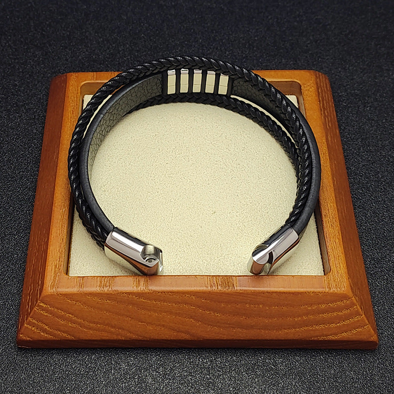 Women's & Men's Source Light Luxury Simplicity Woven Leather Bracelet