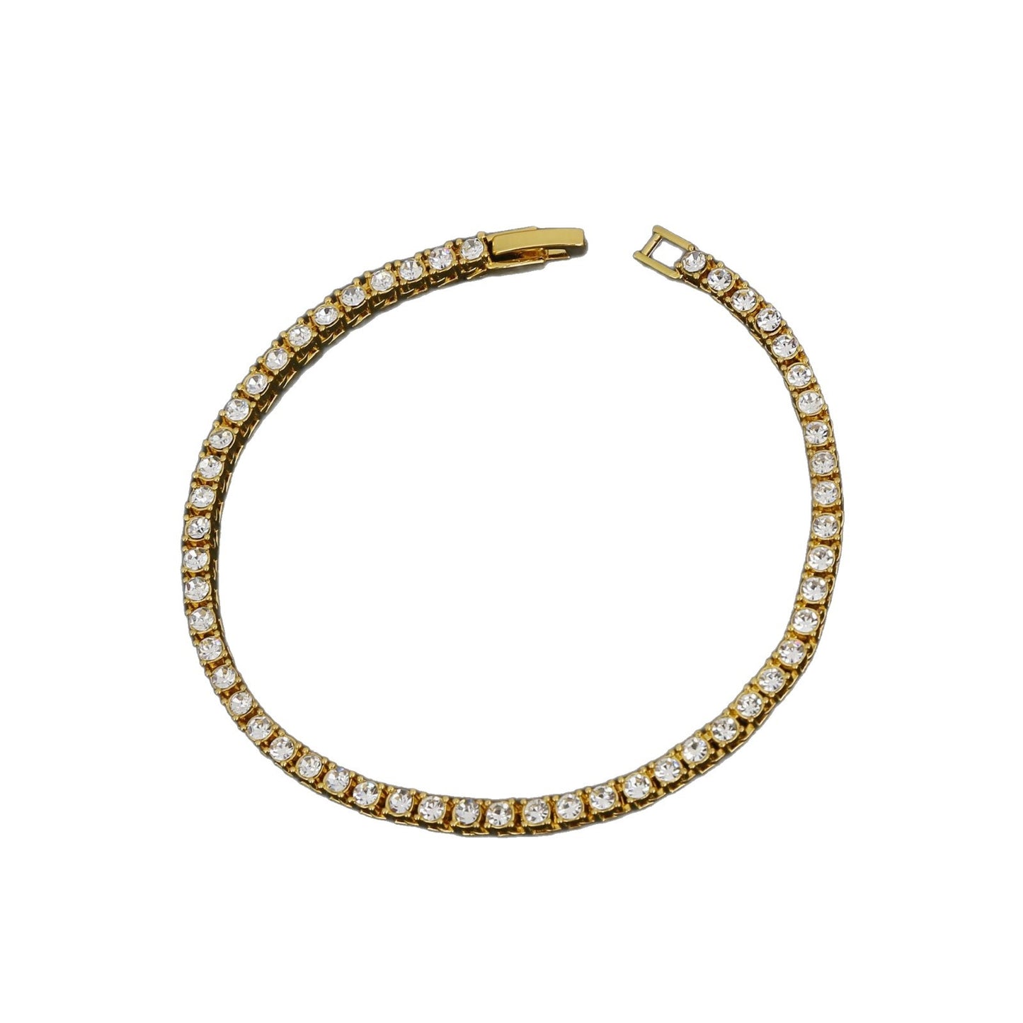 Women's & Men's Hop Tennis Chain Single Row Diamond Necklaces