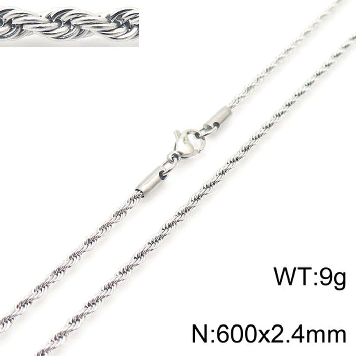 Women's & Men's Thick Thin Clavicle Chain Accessories Rock Necklaces