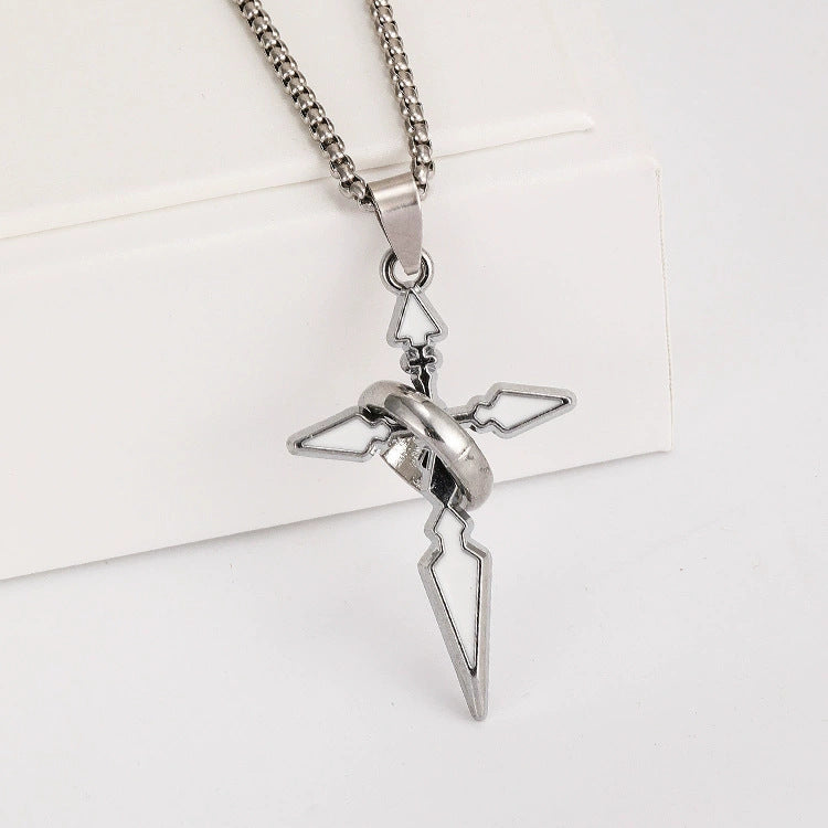 Women's & Men's Simplicity Long Gothic Vintage Stainless Steel Pendants
