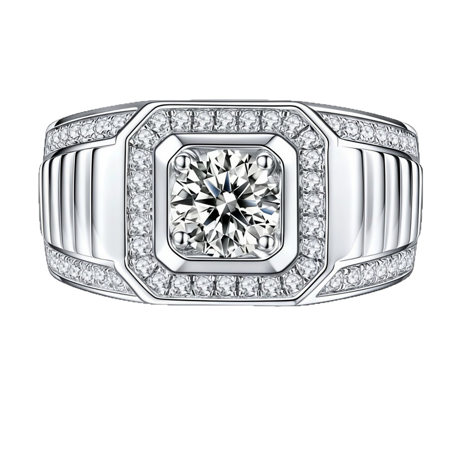 Men's Ya Zircon Personality Trend Luxury Fashion Ring