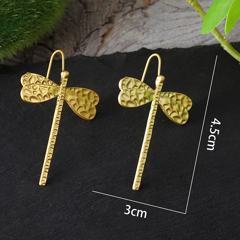 Fashion Personality Dragonfly Long Minimalist Creative Small Earrings