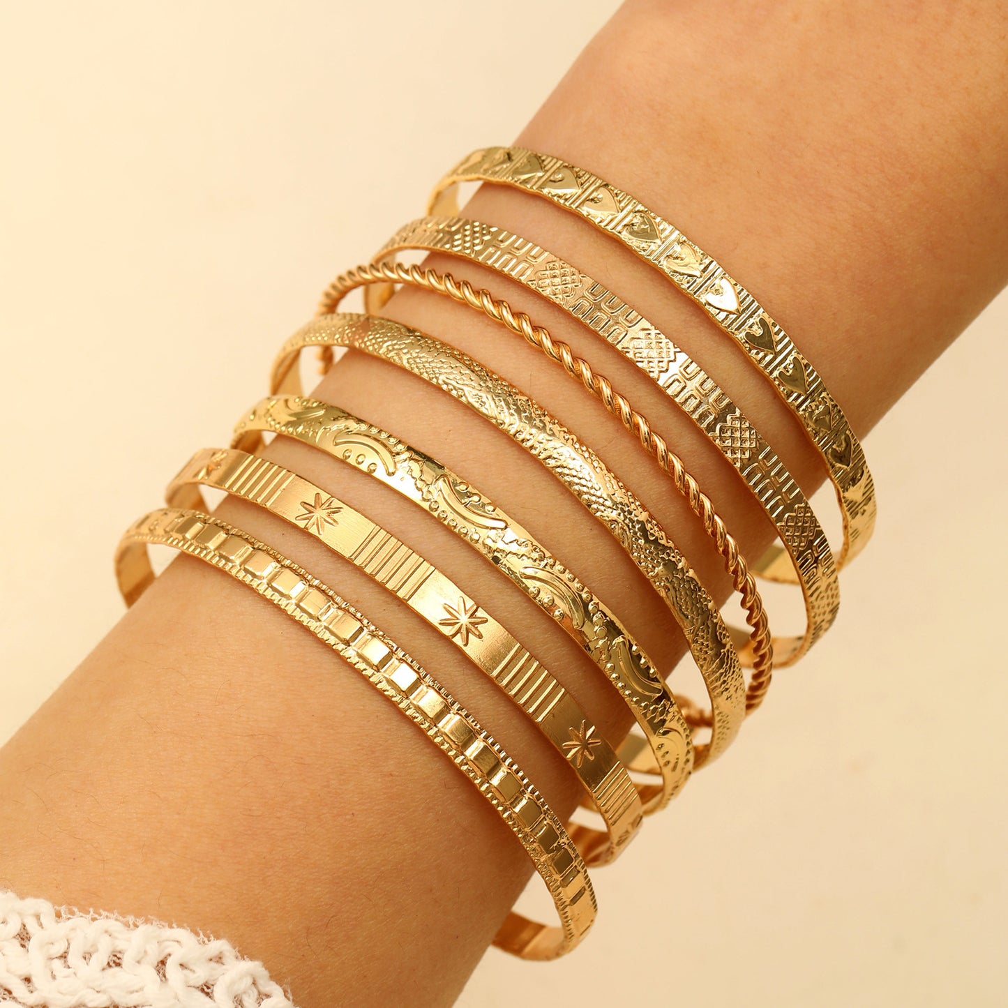 Trendy Alloy Combination Punk Hip Hop Bracelets