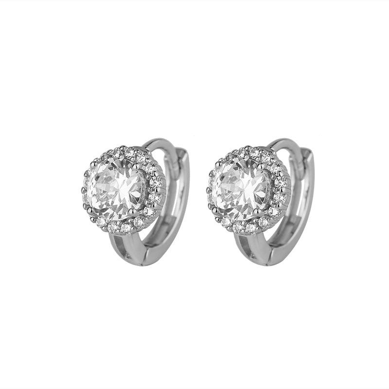 Rhinestone Zircon Affordable Luxury Fashion High-grade Simple Niche Stud Earrings
