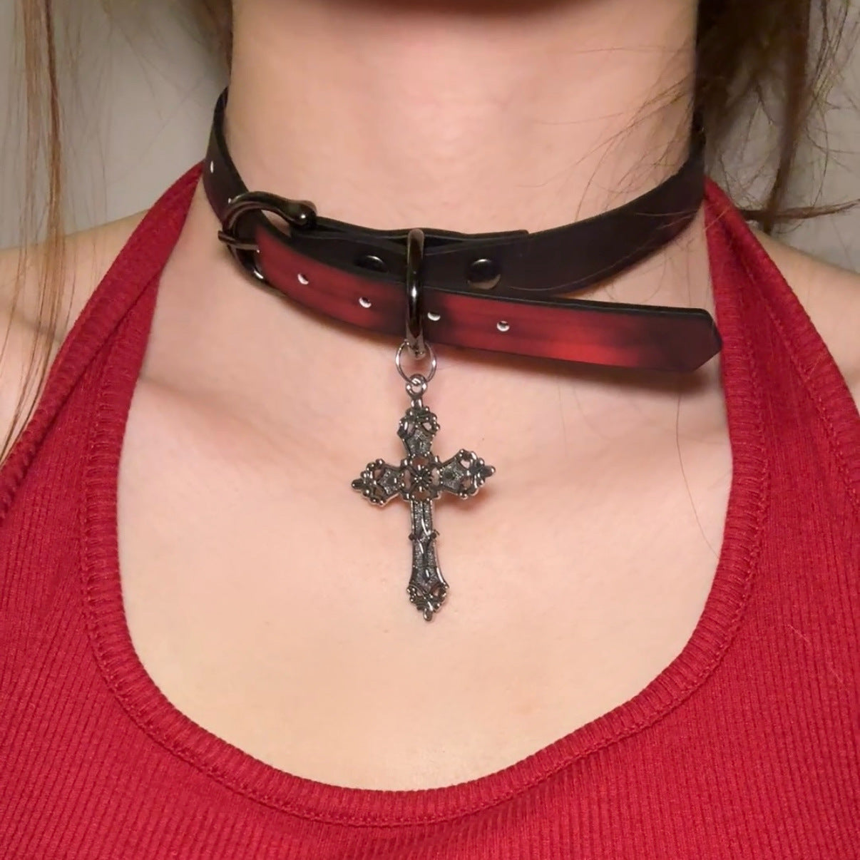 Women's Warm Color Changing Leather Hot Senior Clavicle Collar