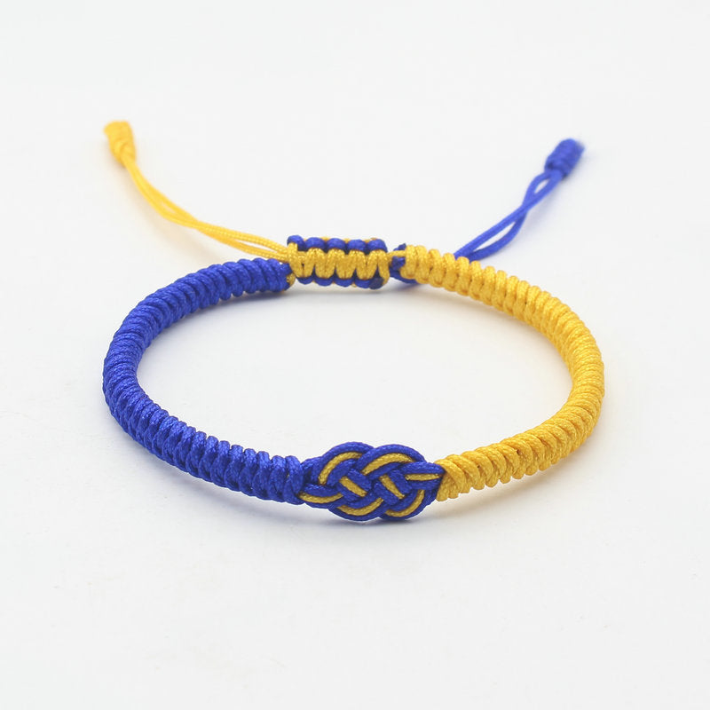 Fashion Ukraine Creative Beads Yellow Blue Bracelets