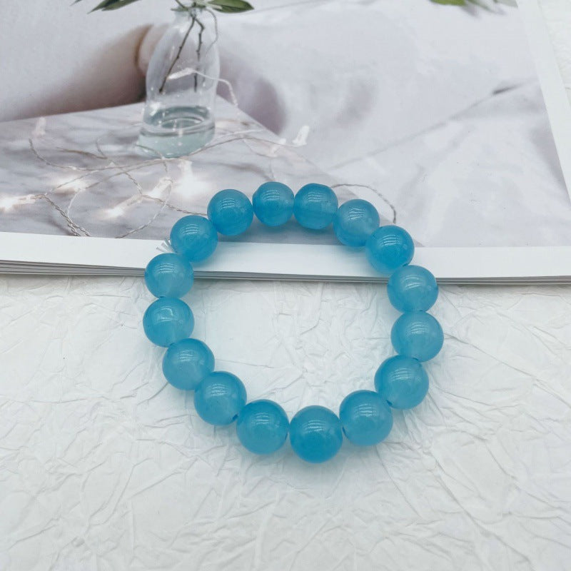 Camellia Little Daisy Crystal Girlfriends Color Glass Chipping Bracelet