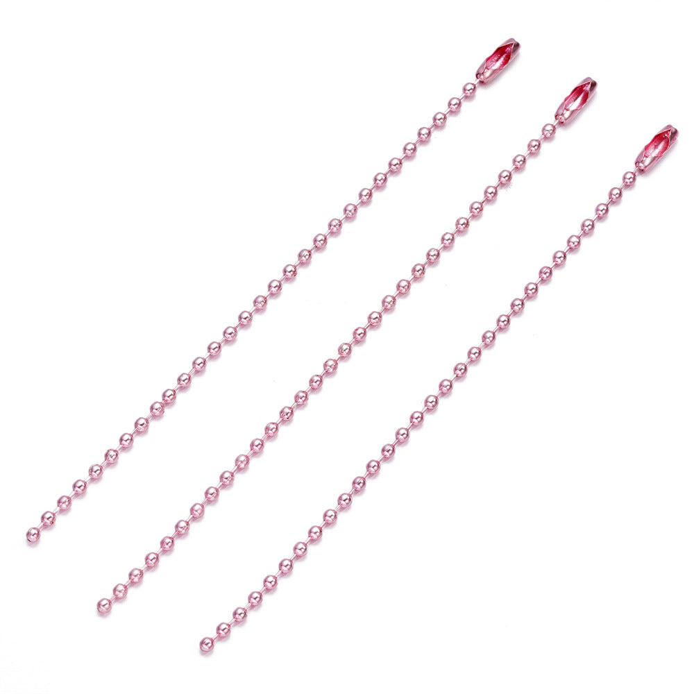 Bead Metal Wave Chain Tag Key Jewelry Accessories