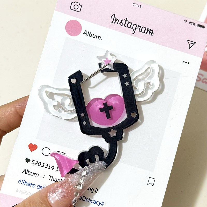 Acrylic Shaped Multifunctional Key Cartoon Shape Jewelry Accessories