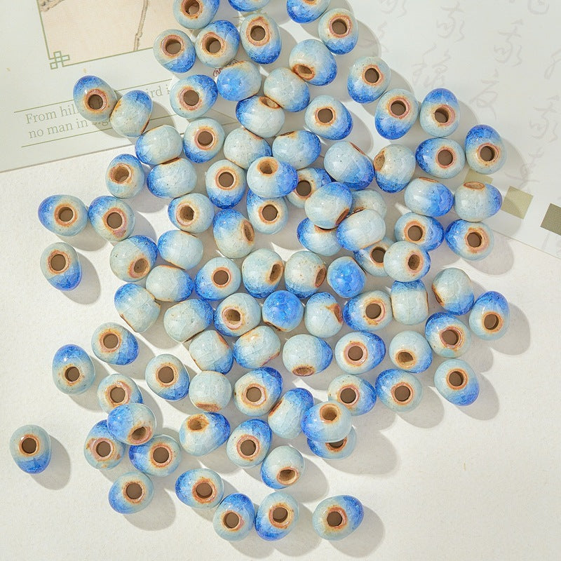 Graceful Casual Ceramic Round Beads Braiding Jewelry Accessories
