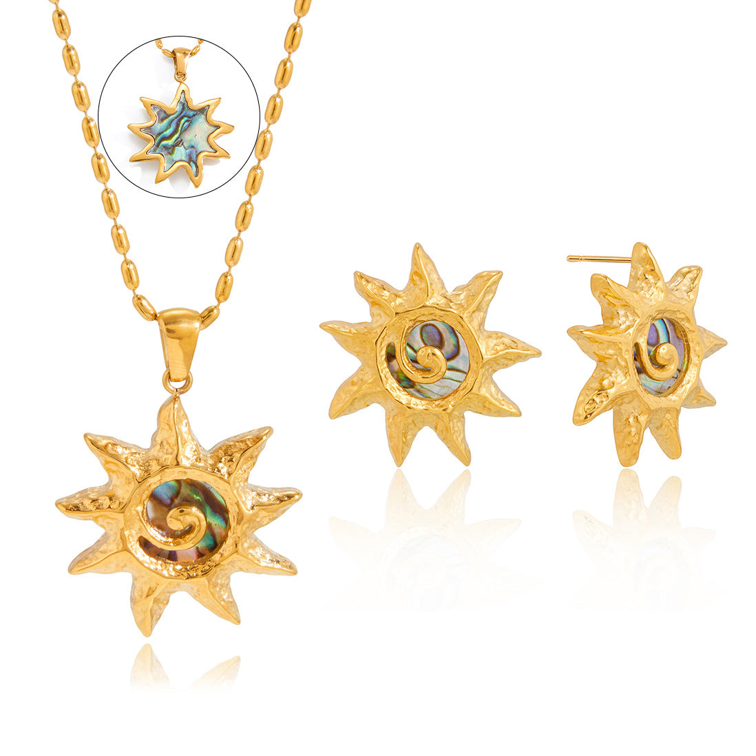 Shell Titanium Steel Female Summer Stainless Marine Necklaces