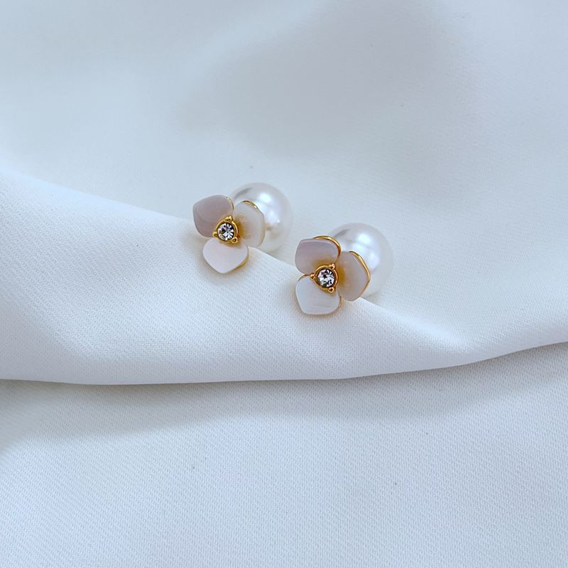 Fashion Sweet Princess Style Marine Natural Shell Flower Modeling Temperament Rings