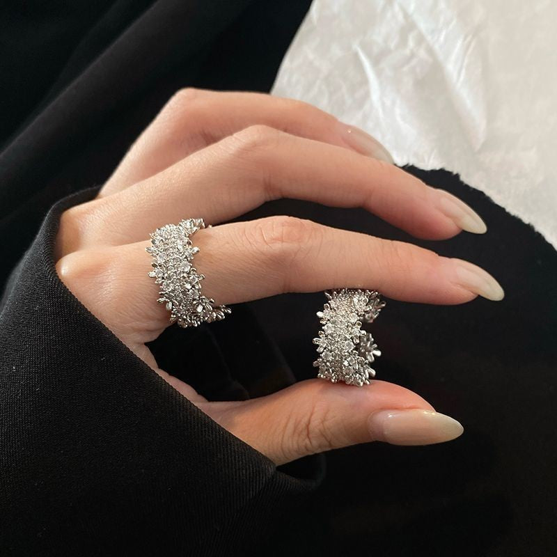 Style Female Niche Design Combination Sweet Cool Rings