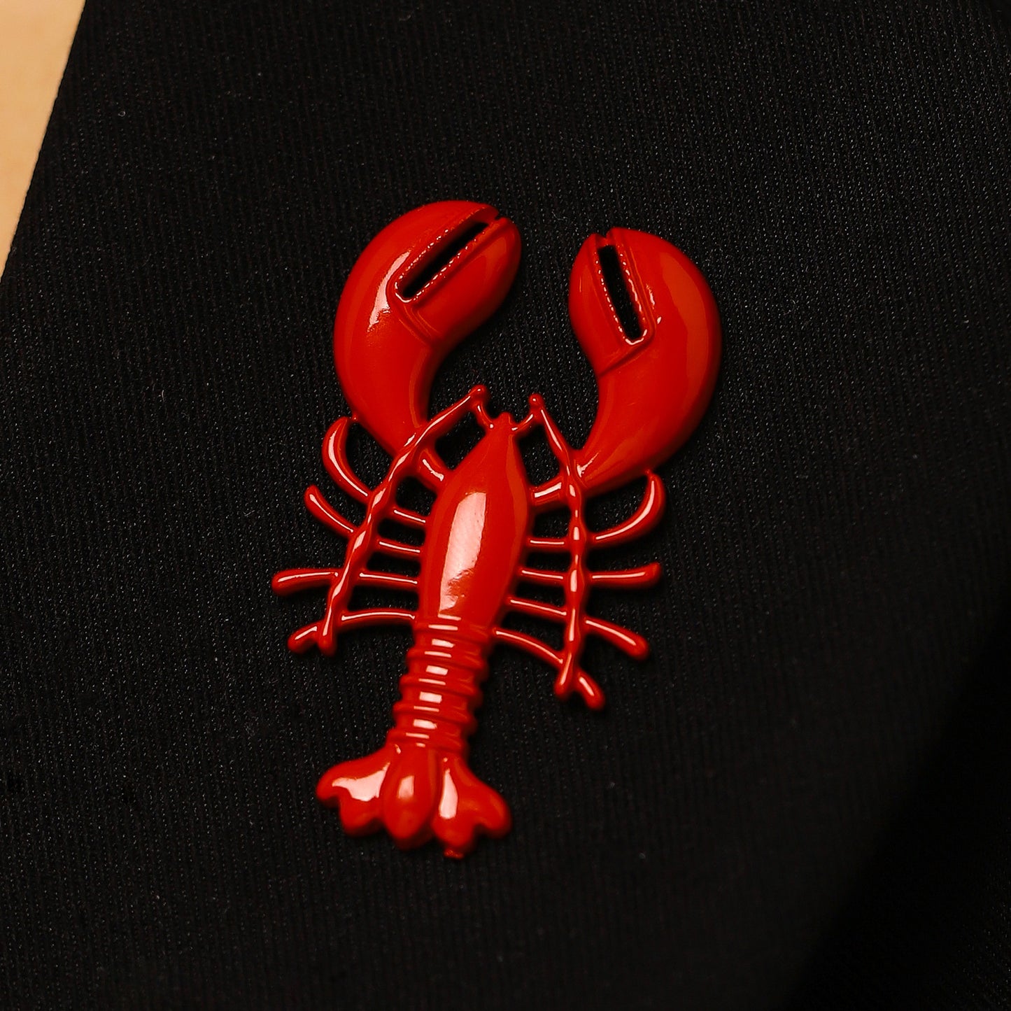 Women's Beach Ocean Vacation Style Alloy Dripping Oil Red Lobster Blue Earrings