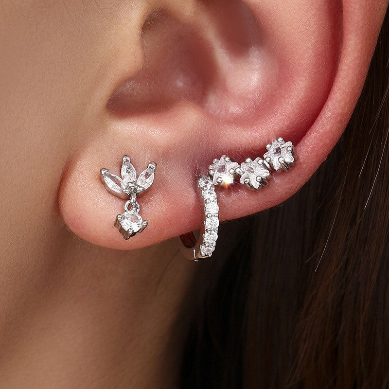 Women's Fashion Single Ear Suit Clip Graceful Rings