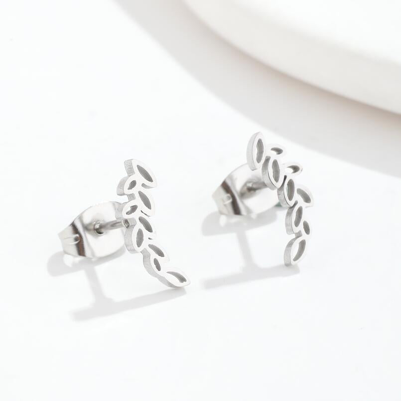 Fashion Branch Personality Minimalist Elegant Willow Stud Earrings