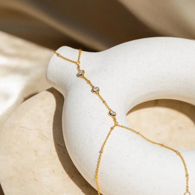 Stainless Steel Finger Chain Gold-plated Furnace Real Bracelets