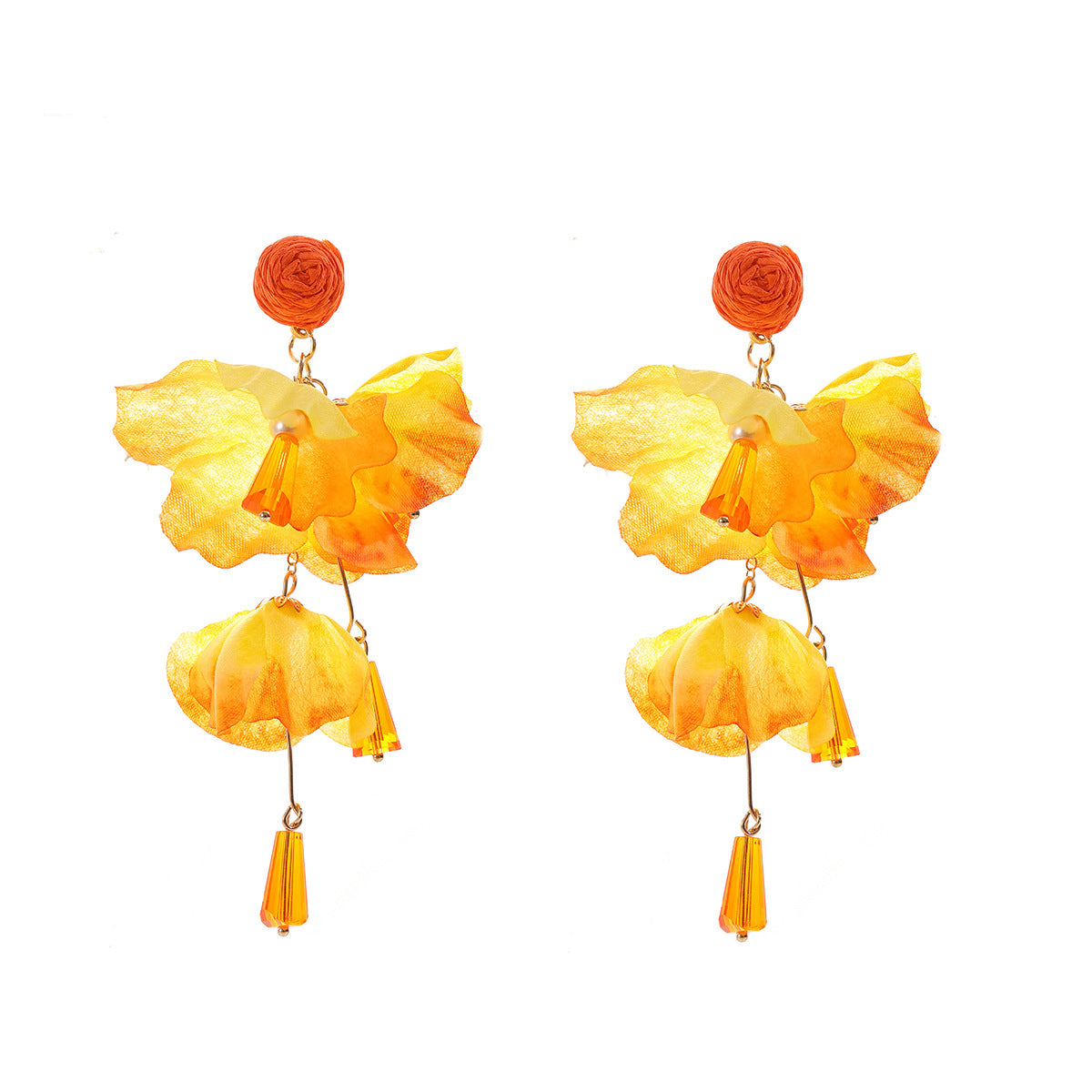 Fairy Petals Raffia Woven Tassel Female Fashionable Pendants