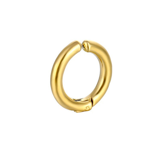 Stainless Coil Ear Clip Jewelry Arc Earrings