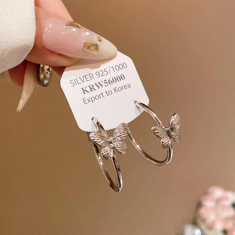 Women's Unique Design High-grade Fairy Temperamental Butterfly Rings