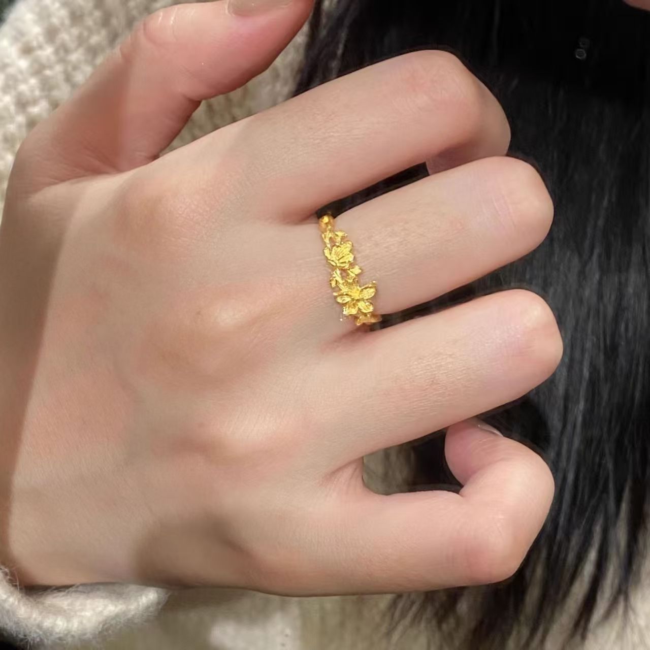 Love Of Butterfly Vintage Gold High-grade Rings