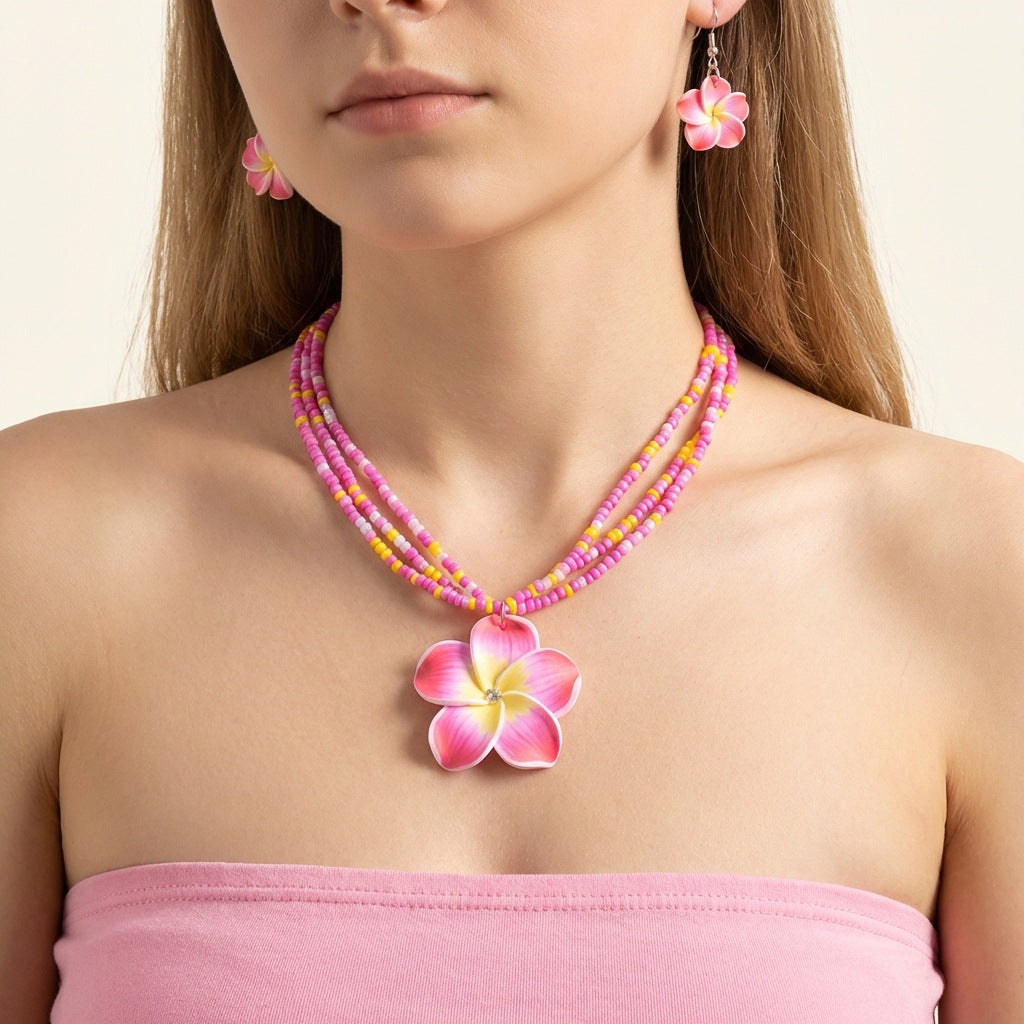 Egg Flower Bead Suite Female Summer Rings