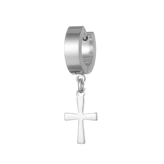 Charming Stylish Korean Ear Clip Cross Earrings
