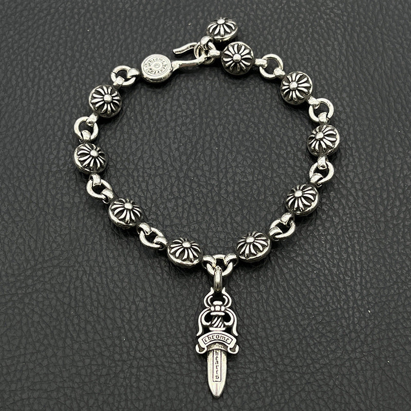 Women's & Men's Fashion Crook Vintage Sword Letter Dice Scout Bracelet