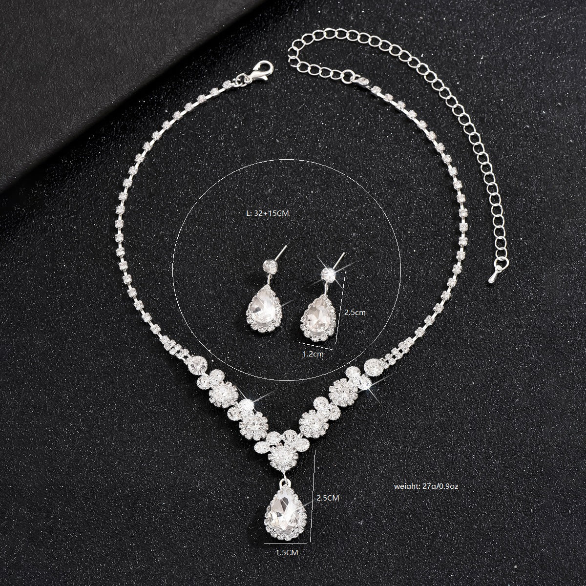 Classic Stylish Bridal Three-piece Fashion Tassel Necklaces