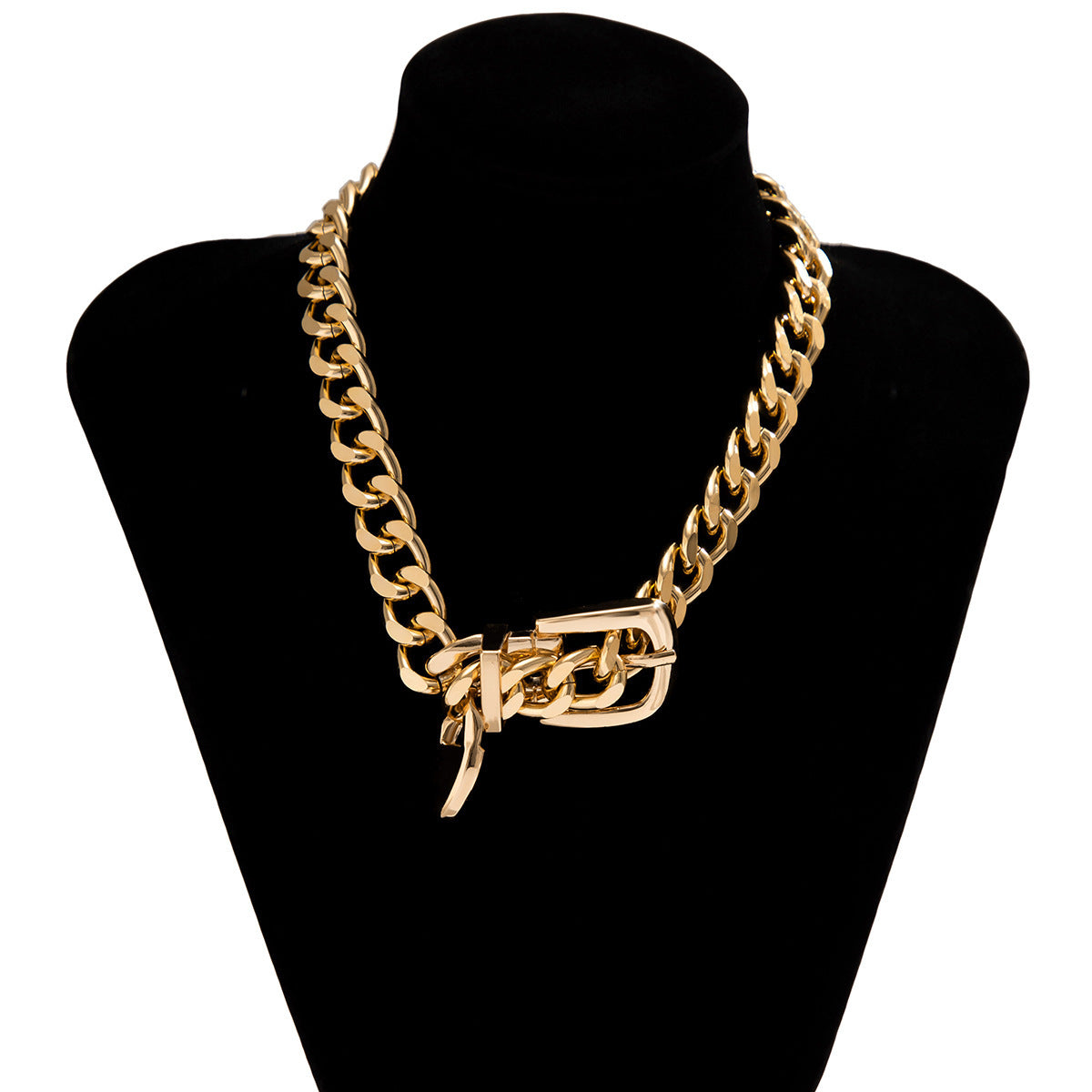 Chain Buckle Clavicle Female Hip Hop Necklaces