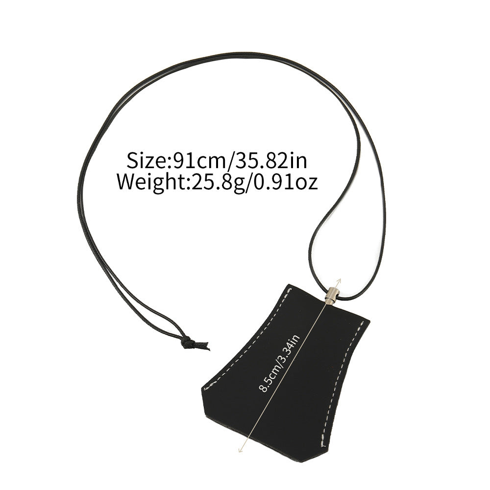 Sketch Vase Three-dimensional Leather Design Halter Minority Fashion Simple Necklaces