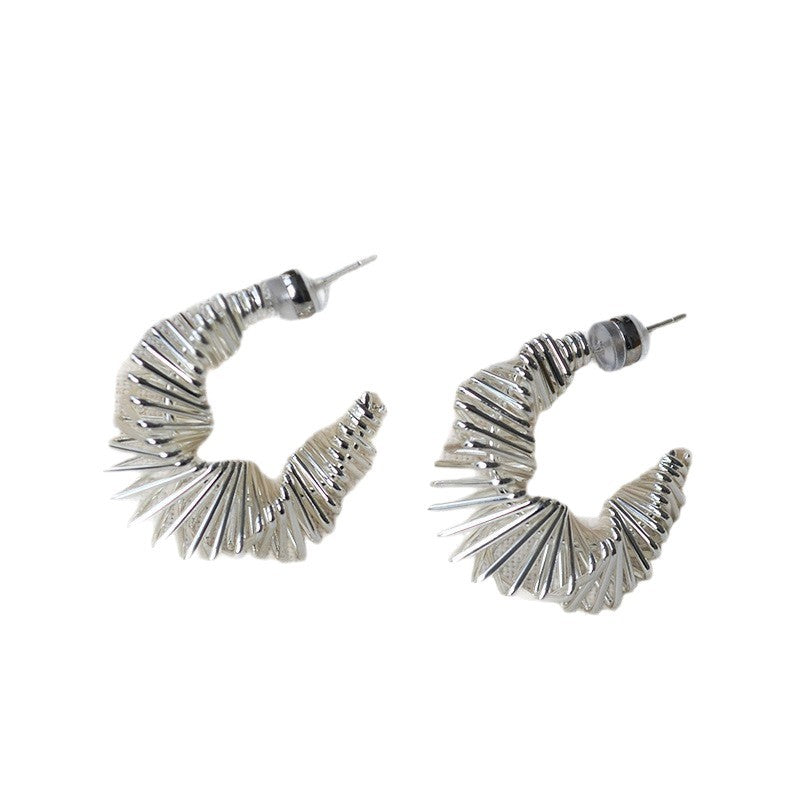 Metal Letter Hollow Personality Design Affordable Luxury Fashion Stud Earrings