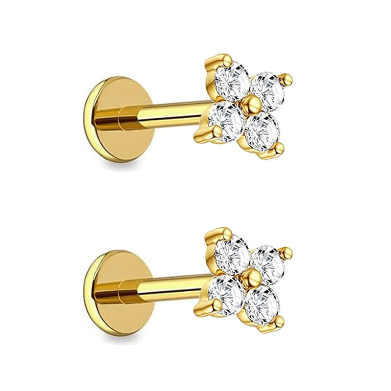 Best-selling Personality Flat Back Beautiful Elegant Earings Summer Stud Earrings