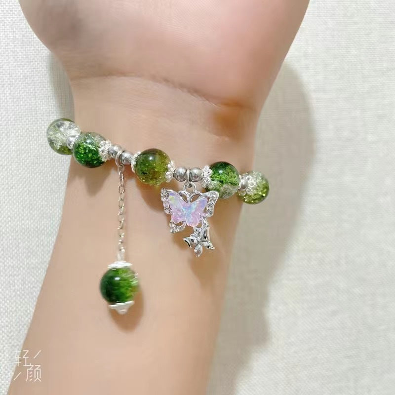 Butterfly Jade Broken Female Design Mori Bracelet