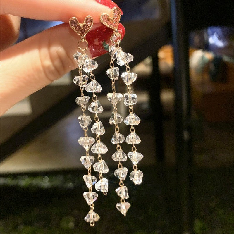 Luxury Fashion Versatile Elegant High-grade Sweet Cool Personality Earrings